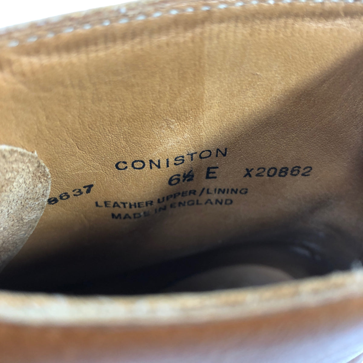 クロケットジョーンズ トレーディングポスト別注 コニストン キャップトゥブーツ ライトブラウン サイズUK6.5E メンズ Crockett & Jones ブーツ 約25.0cm【LA】【中古】