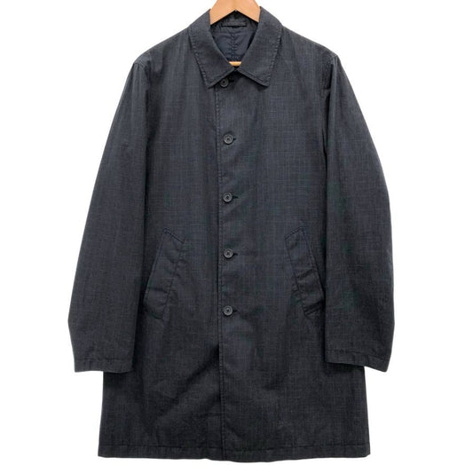 極美品◆ラルディーニ コート リバーシブル コットン ブラック サイズ44 メンズ LARDINI 【AFB28】