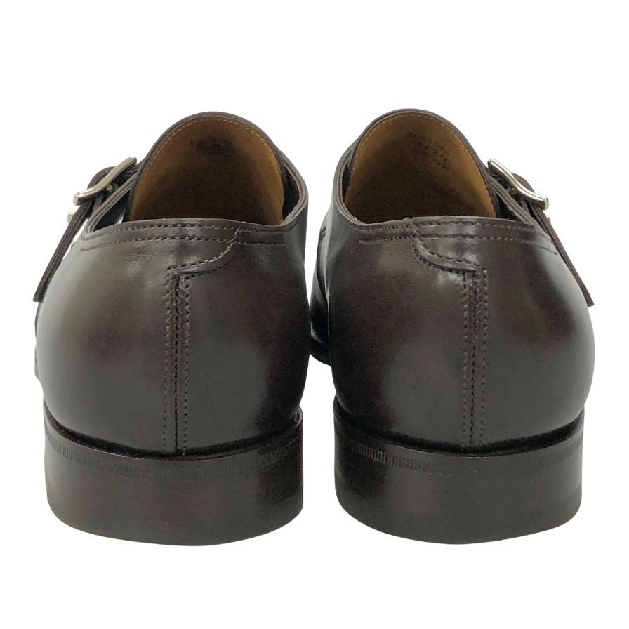 ジョンロブ シングルモンクシューズ KENTON 8695ラスト カーフ ダークブラウン メンズ 5.5E JOHN ROBB ビジネスシューズ 約24.0cm【LA】【中古】