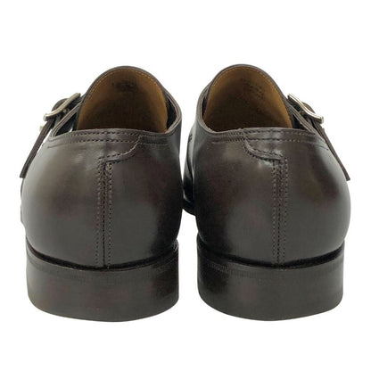 ジョンロブ シングルモンクシューズ KENTON 8695ラスト カーフ ダークブラウン メンズ 5.5E JOHN ROBB ビジネスシューズ 約24.0cm【LA】【中古】