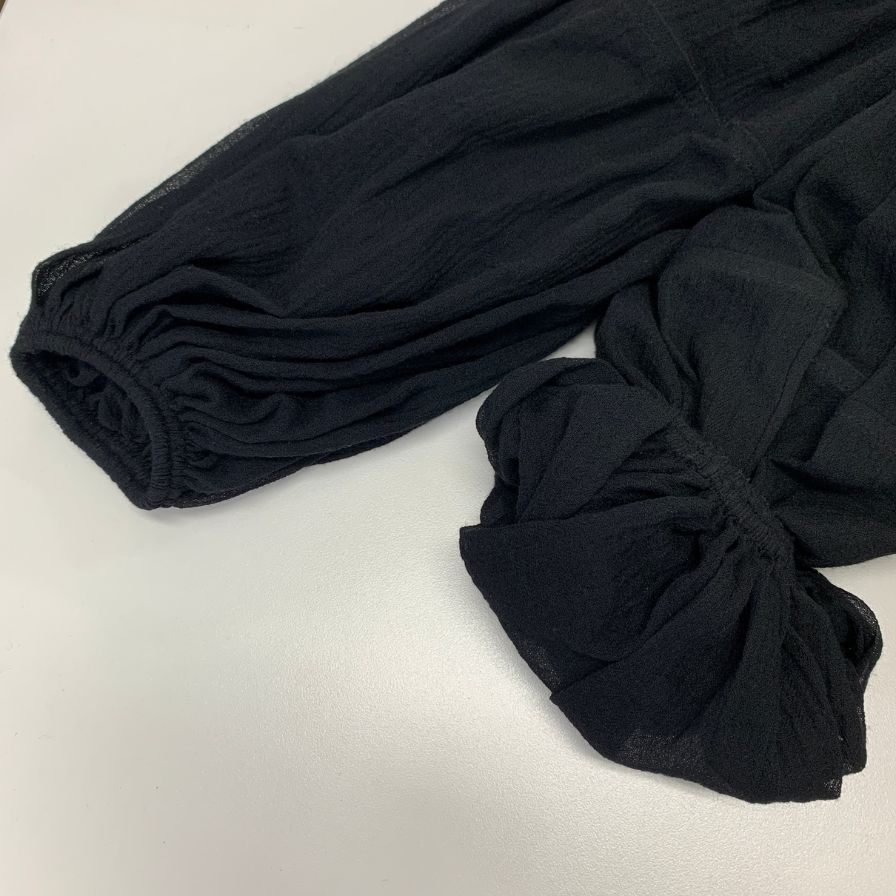 美品◆クロエ カットソー オフショルダー トップス ウール ブラック レディース サイズ36 Chloe 【AFB28】