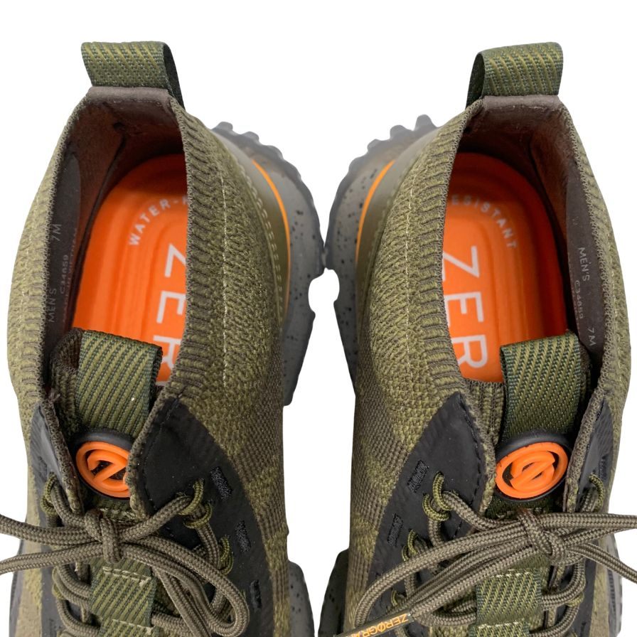 コールハーン ハイカットスニーカー ZEROGRAND カーキ メンズ サイズ7M COLE HAAN 約25.5cm【AFC40】