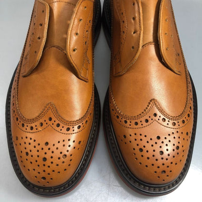 トリッカーズ レザーシューズ リチャード ウィングチップ ブラウン系 G5164 メンズ サイズ7.5 Tricker`s RICHARD ビジネスシューズ 約25.5cm【LA】【中古】