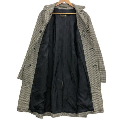 美品◆マッキントッシュ  ダンケルド バルカラーコート ウール レーヨン  バルカラーコート ハウンドトゥース柄 グレー系 サイズ38  mackintosh 【AFB42】