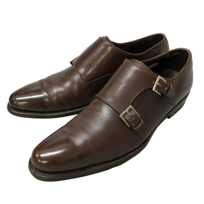 ビームス F Handcrafted Footwear レザーシューズ ダブルモンクストラップ メンズ サイズ6.5 ブラウン BEAMS F 約25.0cm【AFD2】