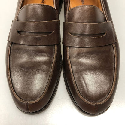 ジョンロブ レザーシューズ ペニーローファー キャンパス 315ラスト カーフ メンズ ダークブラウン サイズUK6E JOHN LOBB CAMPUS ローファー 約24.5cm【LA】【中古】