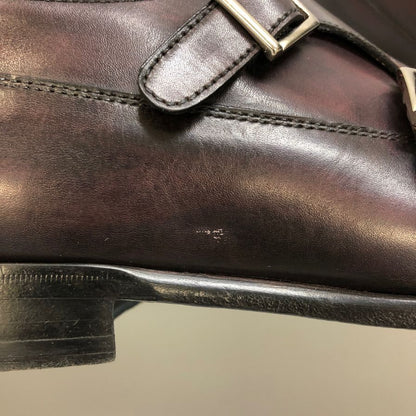 フランチェスコ ベニーニョ ダブルモンク 3624 メンズ 7ハーフ  ブラウン FRANCESCO BENIGNO 約25.5cm【AFC41】