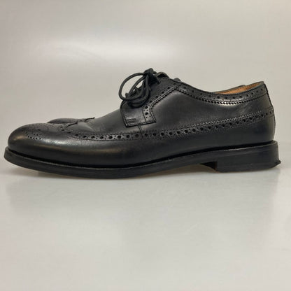 クラークス レザーシューズ フルブローグ カーフ クッションプラスインソール メンズ ブラック サイズUK7 Clarks 約25.5cm【AFC32】