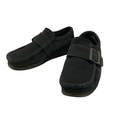 クラークス ワラビー スエード ブラック メンズ サイズ26.5 Clarks 約26.5cm【AFC52】