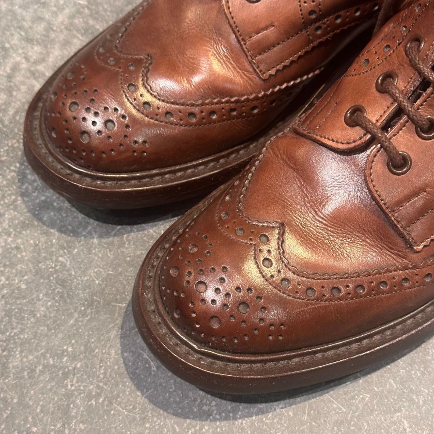 トリッカーズ  M2508 カントリーブーツ ダークブラウン カーフ サイズUK6 Tricker’s ブーツ 約24.5cm【LA】【中古】