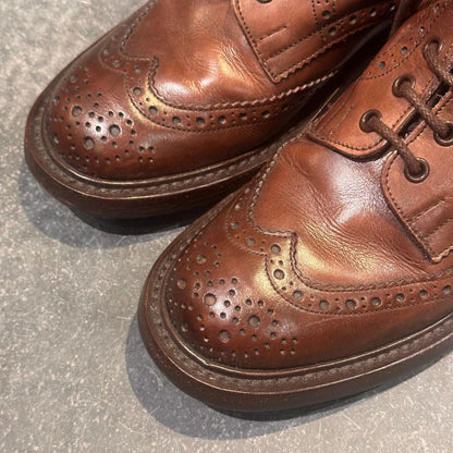 トリッカーズ  M2508 カントリーブーツ ダークブラウン カーフ サイズUK6 Tricker’s ブーツ 約24.5cm【LA】【中古】