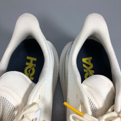 ホカオネオネ ランニングシューズ マッハ X3 ホワイト メンズ 26.5㎝ HOKA ONE ONE【AFC29】【中古】