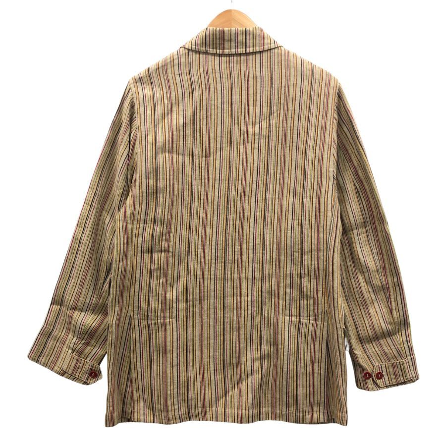 極美品◆エトロ カバーオール ストライプ メンズ サイズM ベージュ ETRO 【AFB27】