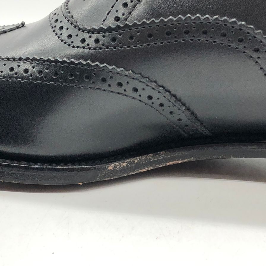 アルフレッド サージェント レザーシューズ ウィングチップ ブラック メンズ サイズ7 Alfred Sargent 約25.5cm【AFD8】