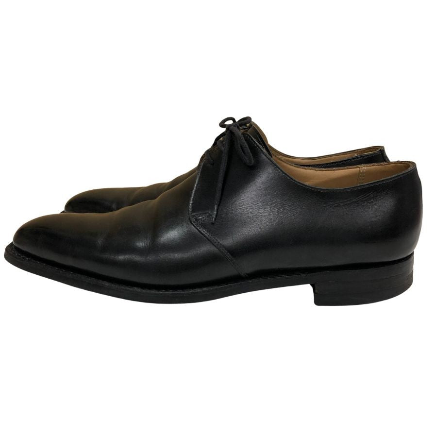 クロケット&ジョーンズ レザーシューズ ハイバリー プレーントゥ 3ホール 外羽根 ブラック メンズ サイズ7E Crockett & Jones HIGHBURY ビジネスシューズ 約25.5cm【LA】【中古】
