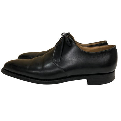 クロケット&ジョーンズ レザーシューズ ハイバリー プレーントゥ 3ホール 外羽根 ブラック メンズ サイズ7E Crockett & Jones HIGHBURY ビジネスシューズ 約25.5cm【LA】【中古】
