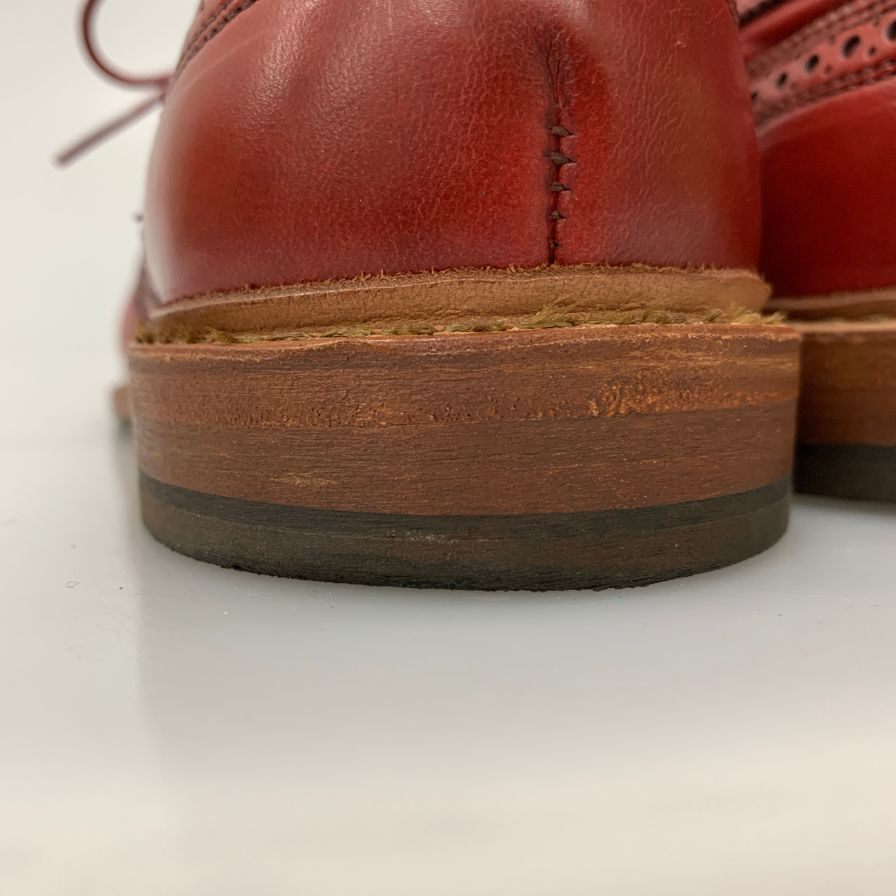 アレンエドモンズ レザーシューズ Neumok 2.0 ウイングチップ カーフ レッド サイズUS9E メンズ Allen Edmonds 約27.0cm【AFC46】