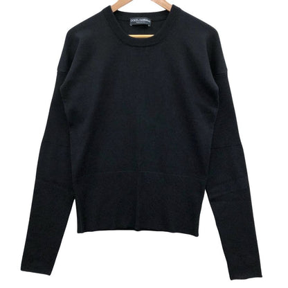 極美品◆ドルチェ&ガッバーナ トップス セーター カシミア100%レディース サイズS ブラック DOLCE&GABBANA 【AFB8】