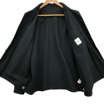 美品◆ユニフォームエクペリメント 長袖シャツ 20AW UE-202009 メンズ サイズ4 ブラック Uniform Experiment 【AFB39】
