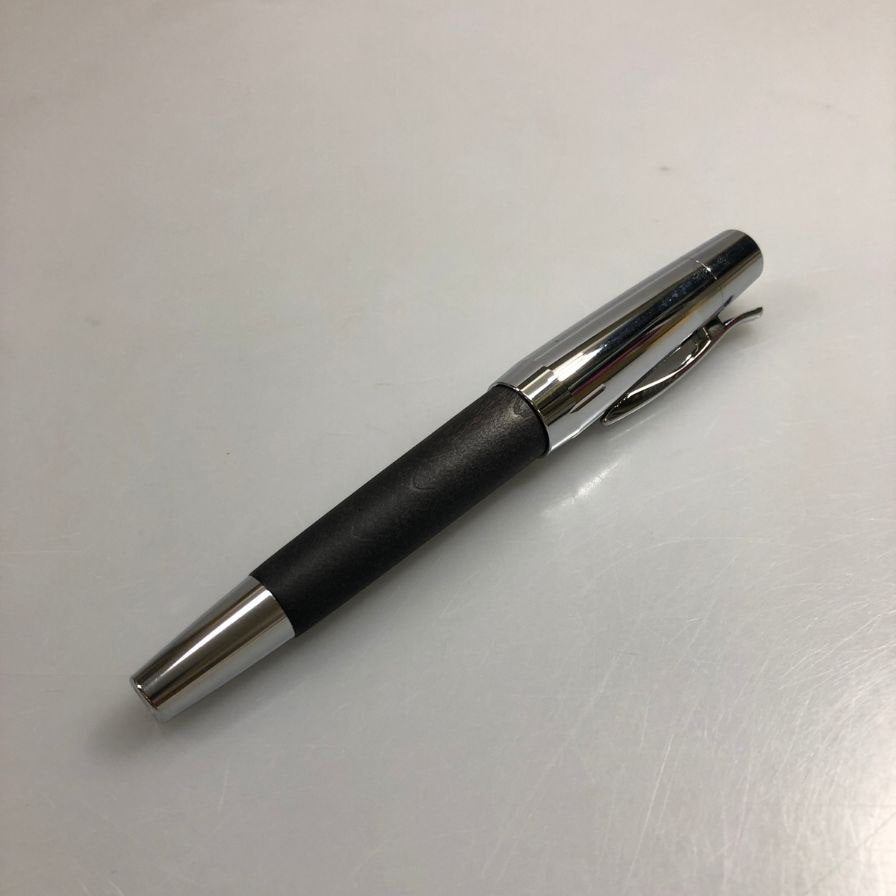 ファーバーカステル 万年筆 エモーション シルバー×ブラック F字 FABER CASTELL【AFB53】