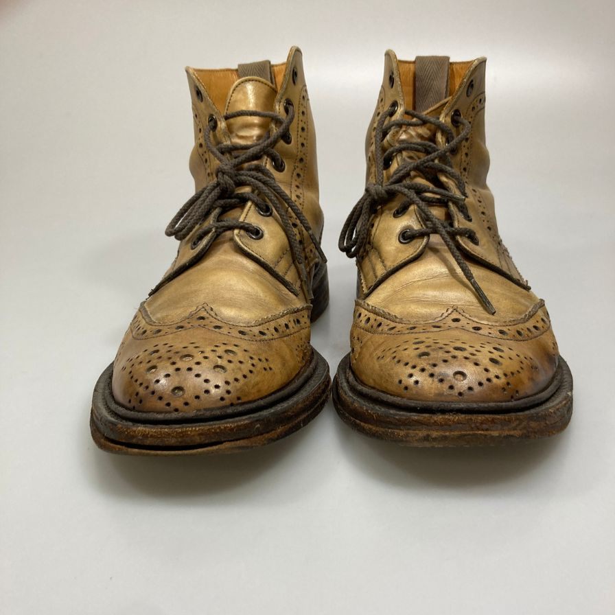 トリッカーズ ウイングチップレザーシューズ M6178 メンズ ブラウン系 サイズ8.5 Tricker's 約27.5cm【AFC41-2】