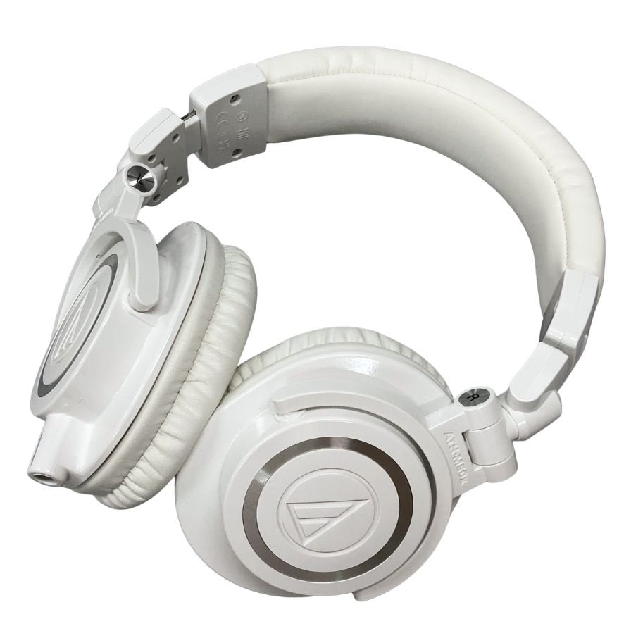 オーディオテクニカ ヘッドホン ATH-M50x ユニセックス ホワイト audio-technica【AFI28】【中古】