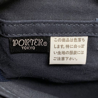 ポーター  キューブ  ウエストポーチ スクエア ファスナー  ネイビー PORTER CUBE【AFE3】