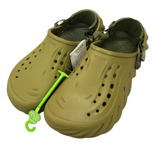 クロックス サンダル エコー クロッグ カーキ系 28cm メンズ crocs ECHO CLOG 約28.0cm【AFC33】