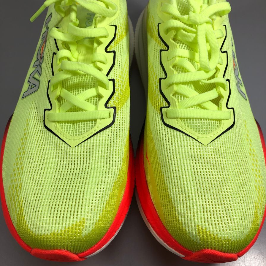 ホカオネオネ ランニングシューズ マッハ X3 イエロー メンズ 25㎝ HOKA ONE ONE【AFC5】【中古】
