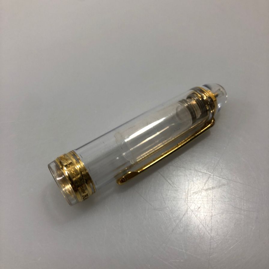 ナガサワ 万年筆 ペン先14K 585 クリア ゴールド NAGASAWA【AFB54】