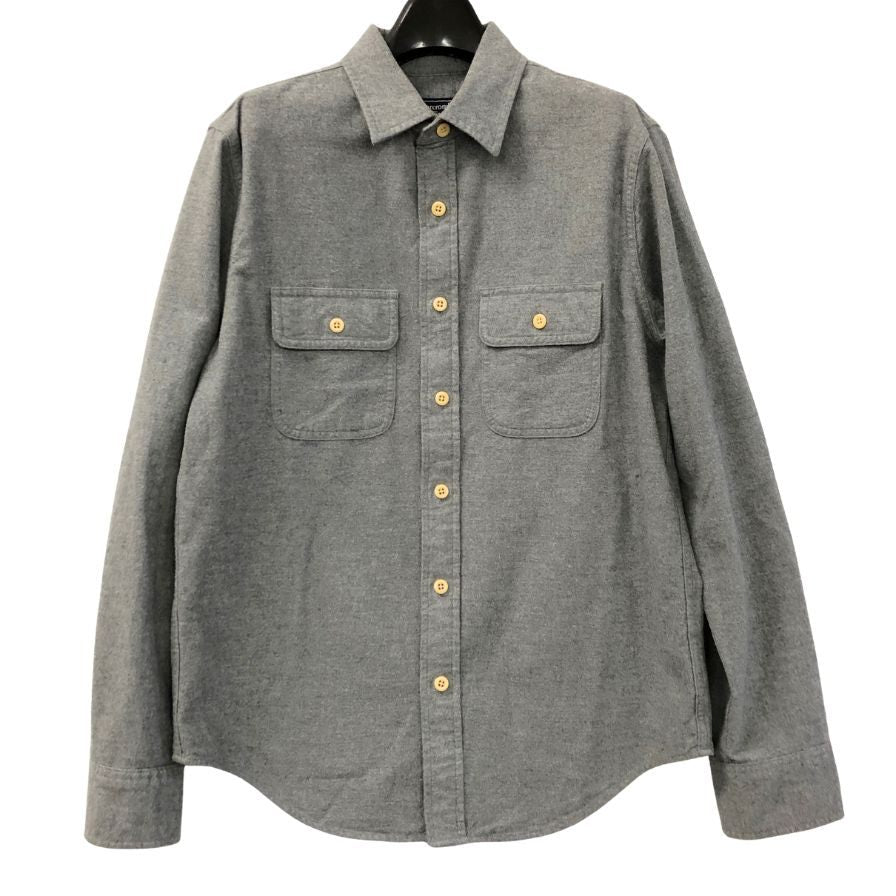 極美品◆アバクロンビー&フィッチ 長袖シャツ コットン グレー メンズ サイズS Abercrombie&Fitch 【AFB5】