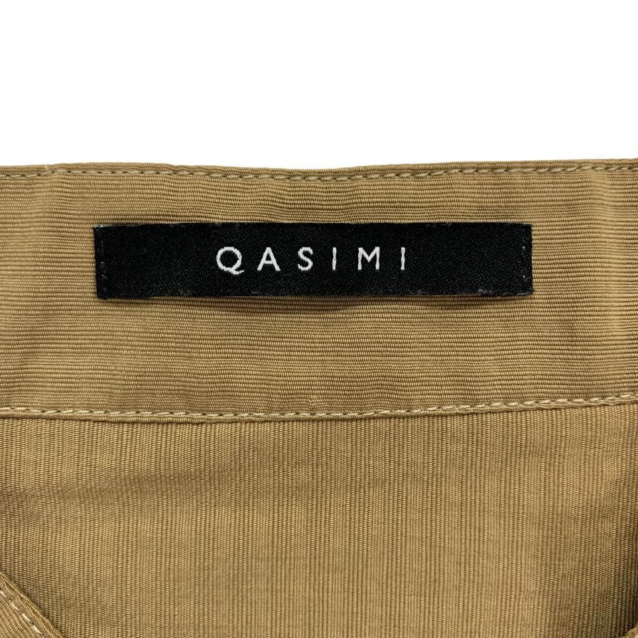 中古◆カシミ プルオーバーシャツ カーキ系 サイズ15.5 QASIMI 【AFB37】