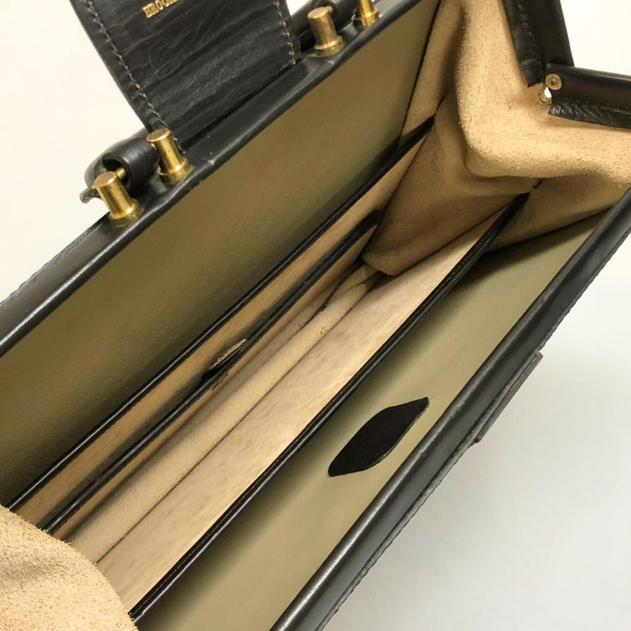 ピール＆コー ブルックスブラザーズ ビジネスバッグ ダレス ブリーフケース レザー ブラック ゴールド金具 Peal & Co. for Brooks Brothers【AFE8】