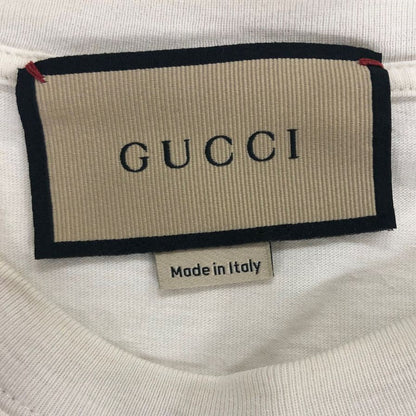 中古◆グッチ 半袖Tシャツ プリント FIRENZE 1921 ホワイト メンズ サイズS GUCCI 【AFB23】