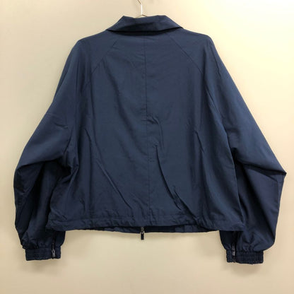 極美品◆アディダス ジャケット スリーストライプス ジップ トラックトップ ネイビー レディース サイズXL ADIDAS 【AFB29】