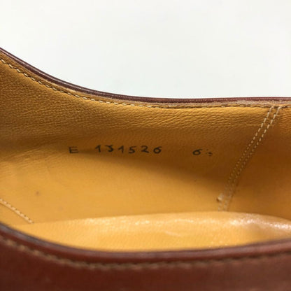 タニノクリスチー 131526 パンチドキャップトゥ カーフ イントレチャート ブラウン UK6.5 TANINO CRISCI 約25.0cm【AFC30】