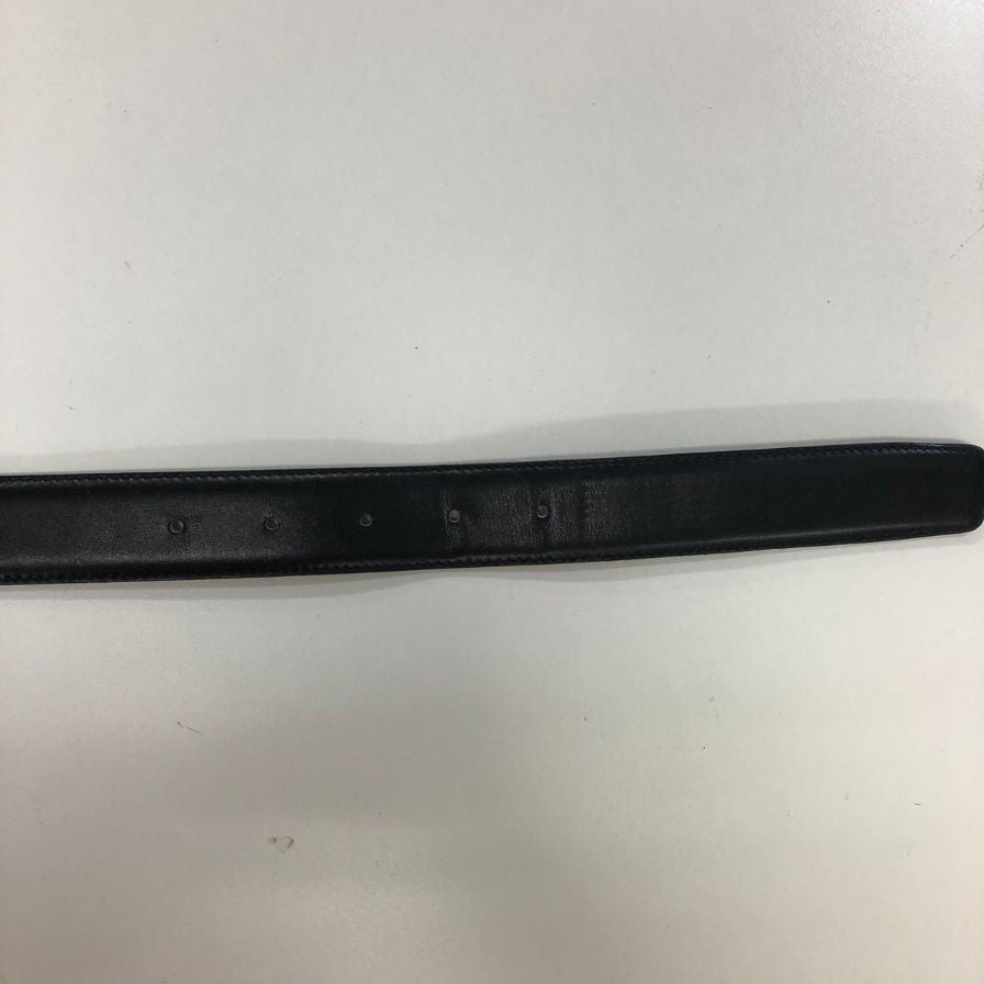 ロエベ レザーベルト ゴールド金具 ブラック サイズ32-80 LOEWE【AFI12】