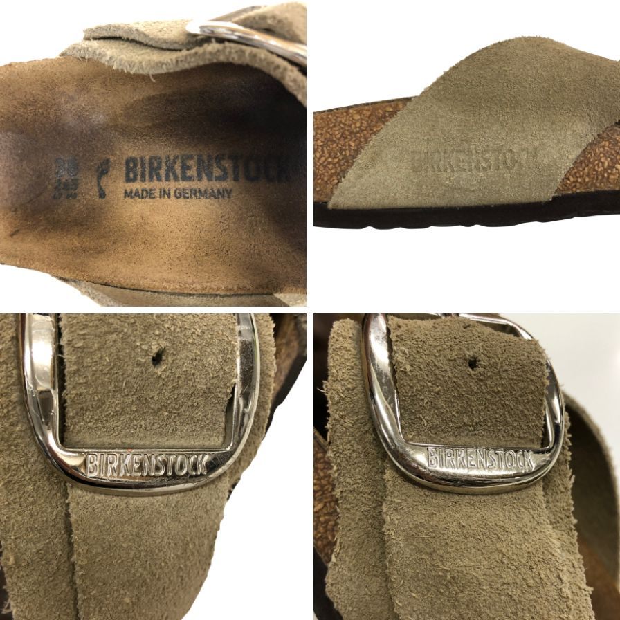 BIRKENSTOCK スエード靴 サイズ24.5cm ベージュ ビルケンシュトック サンダル スエード サイズ24.5 メンズ