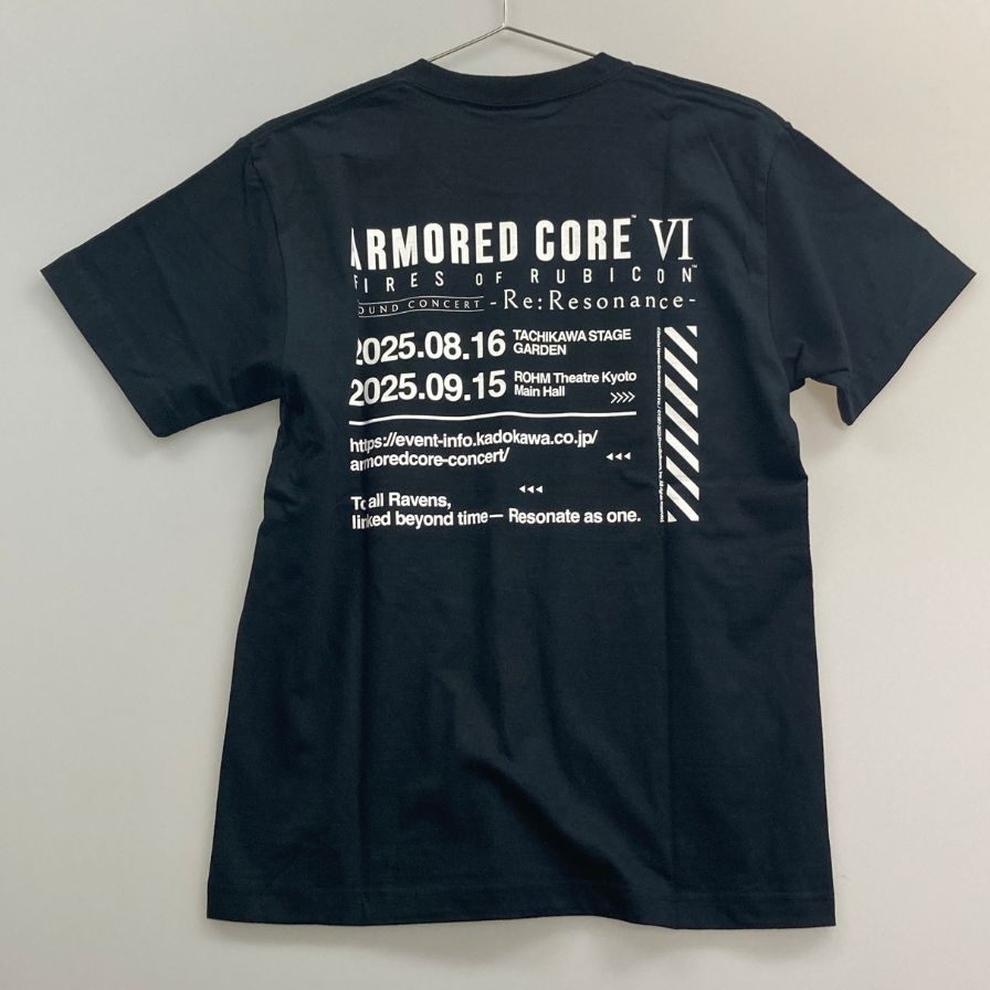 新品同様◆アーマードコアVI Tシャツ コンサート限定 コットン ブラック メンズ サイズM ARMORED CORE VI 【AFB9】