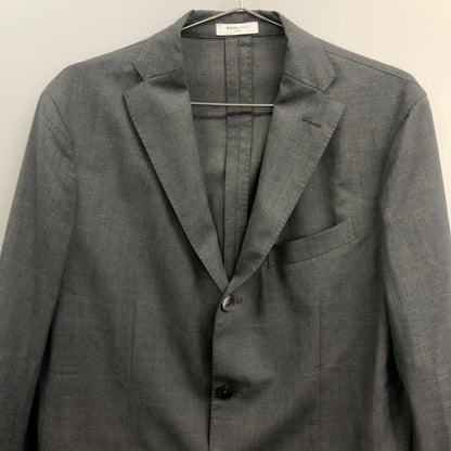 美品◆ボリオリ 3B テーラードジャケット K.JACKET リネン グレー メンズ サイズ48 BOGLIOLI 【AFA22】