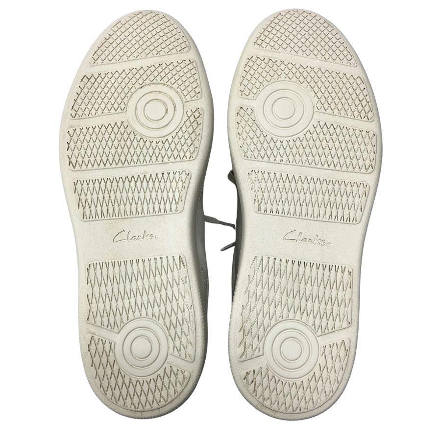 クラークス レザー スニーカー ホワイト サイズ27.0cm メンズ Clarks 約27.0cm【AFC7】