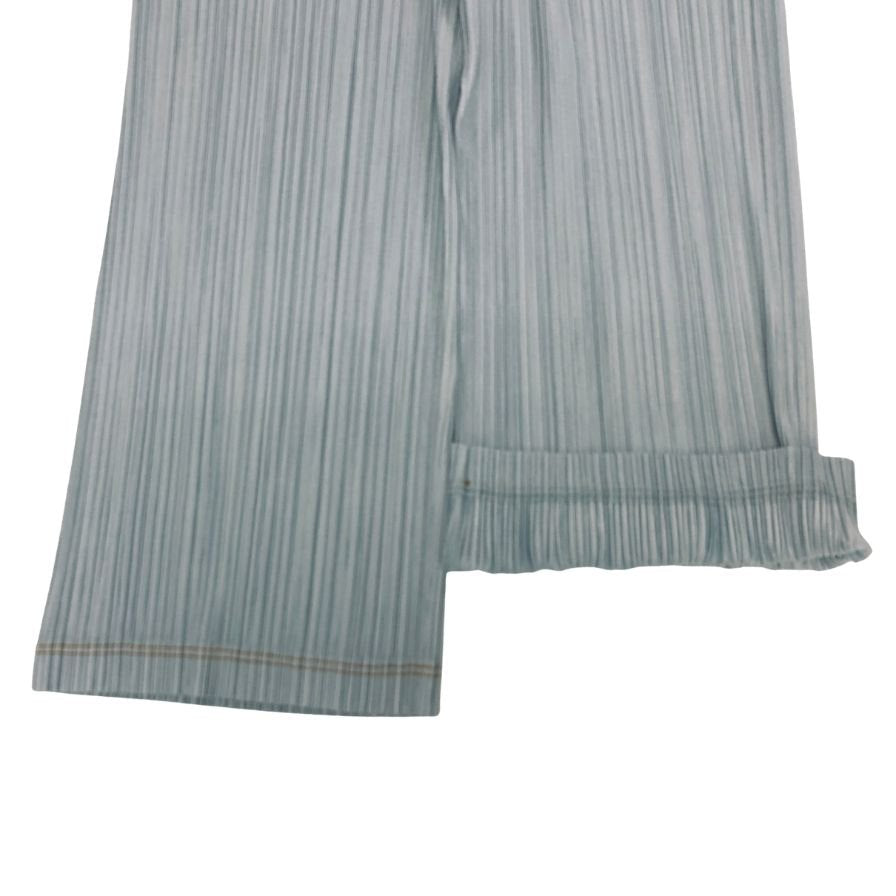 プリーツプリーズ イッセイミヤケ ワイド パンツ PP21-JF653 ブルー サイズ4 PLEATS PLEASE 【AFB13】