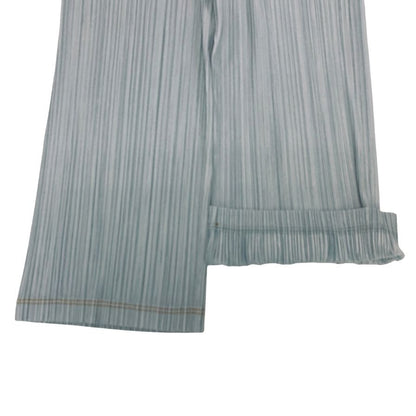 プリーツプリーズ イッセイミヤケ ワイド パンツ PP21-JF653 ブルー サイズ4 PLEATS PLEASE 【AFB13】