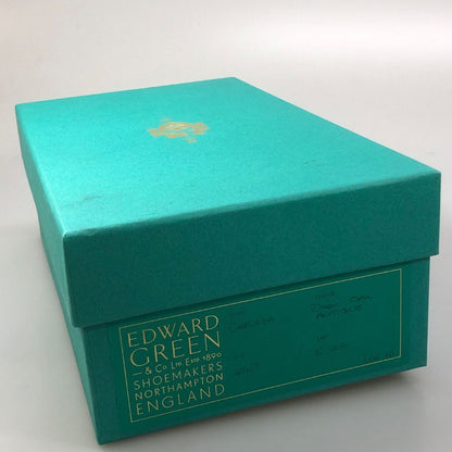 エドワードグリーン レザーシューズ ストレートチップ チェルシー ラストE202 ダークオーク アンティーク UK6.5/7 EDWARD GREEN CHELSEA ビジネスシューズ 約25.0cm【LA】【中古】
