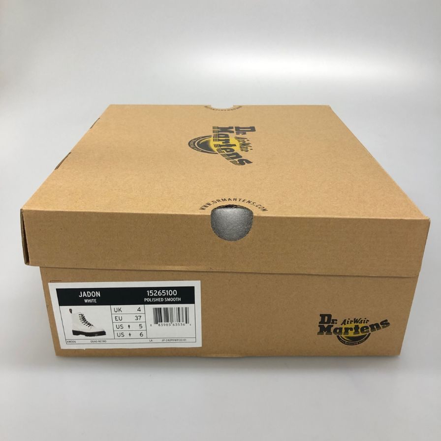 ドクターマーチン レースアップブーツ ジェイドン サイドジップ レザー 15265100 ホワイト レディース サイズUK4 Dr.MARTENS JADON 約23.0cm【AFD6】