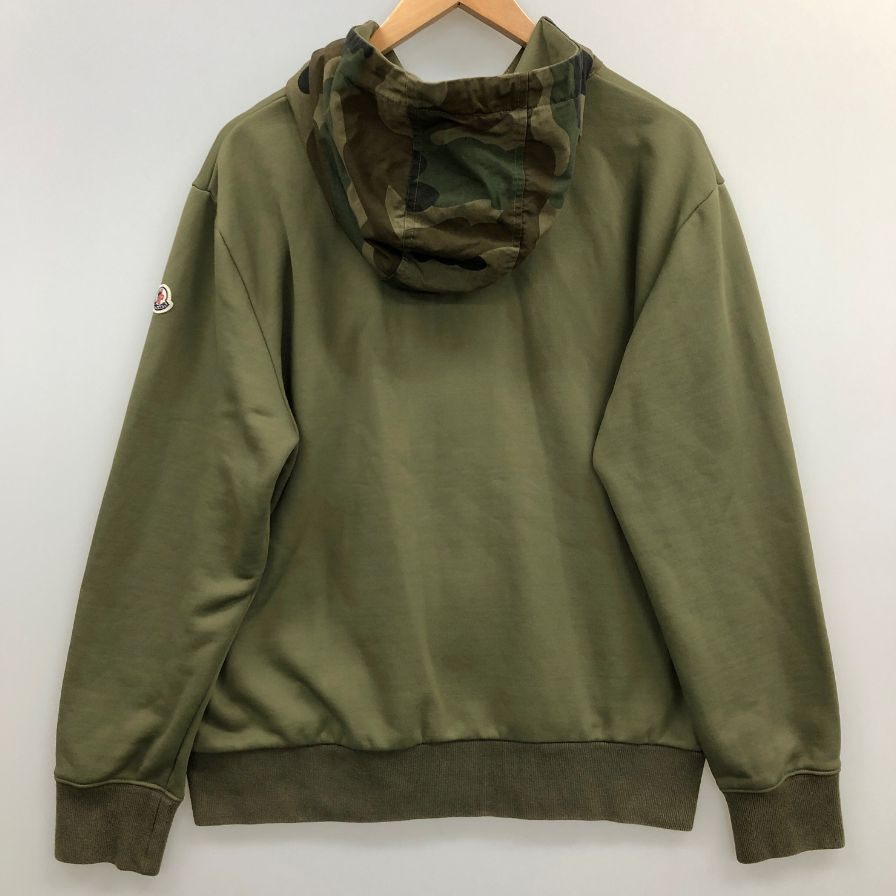 中古◆モンクレール ジップアップパーカー メンズ サイズ L カモフラ柄 C10918407000 MONCLER 【AFB46】