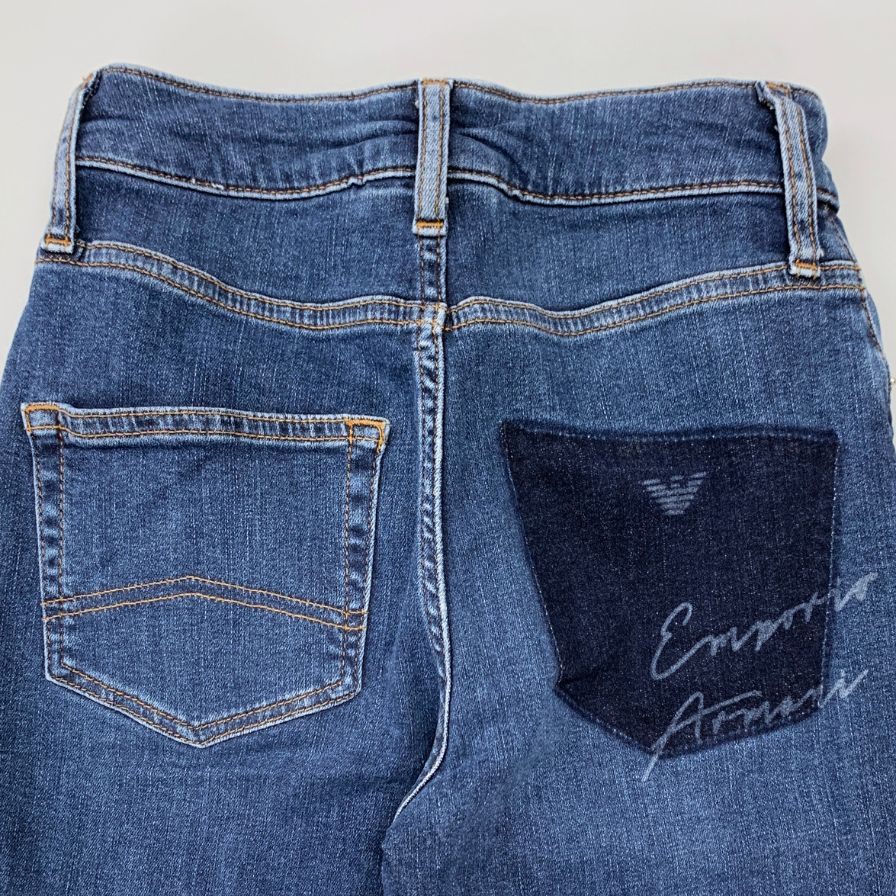 エンポリオアルマーニ スキニーデニム ボタンフライ レディース サイズ24 EMPORIO ARMANI 【AFB34】
