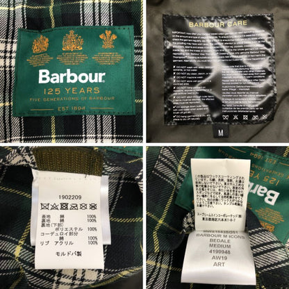 バブアー ビデイルジャケット 125周年記念モデル MWX1543SG51 メンズ サイズM ブラック Barbour 125YEARS ICONS BEDALE JACKET【LA】