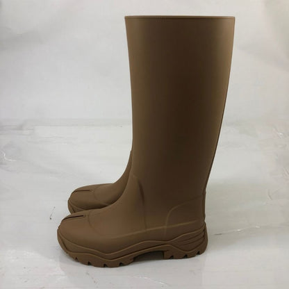 メゾンマルジェラ 足袋レインブーツ ベージュ レディース サイズ36 S58WW0159 MAISON MARGIELA TABI RAIN BOOT 約23.0cm【AFE13】