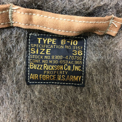中古■バズリクソンズ TYPE B-10 Destiny Mouse バックペイント フライトジャケット M13765 M13766 メンズ  サイズ36 ブラウン BUZZ RICKSON’S 【AFF24】